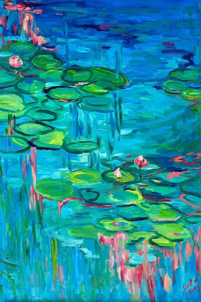 Water Lilies: Spring Blossom by Julia Borg