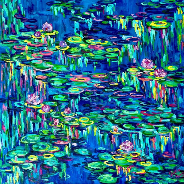 Water Lilies: Water Lily Raindrops by Julia Borg