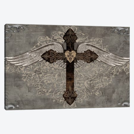 Cross With Wings Canvas Print #BGL4} by Brandon Glover Canvas Art