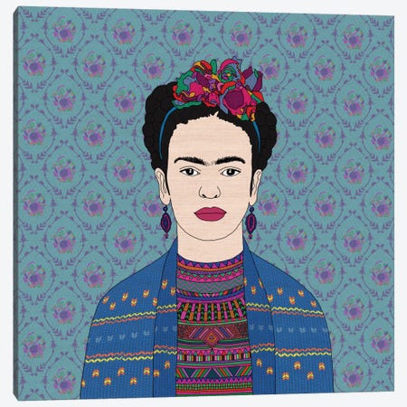 Frida Kahlo Canvas Print #BGR13} by Bianca Green Canvas Print
