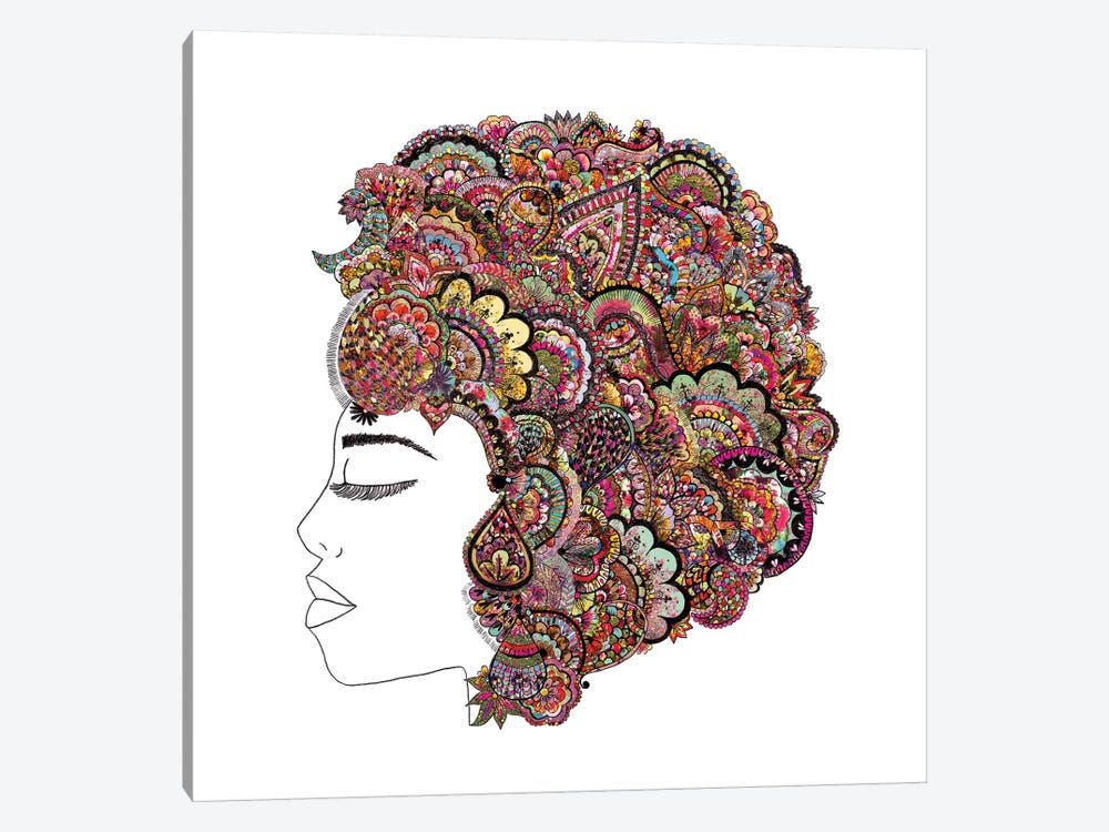Her Hair (Les Fleur) by Bianca Green 1-piece Canvas Artwork
