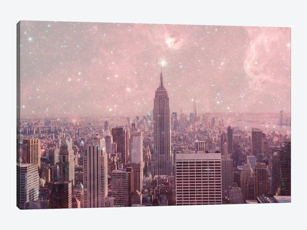 Stardust Covering New York by Bianca Green 1-piece Canvas Art Print