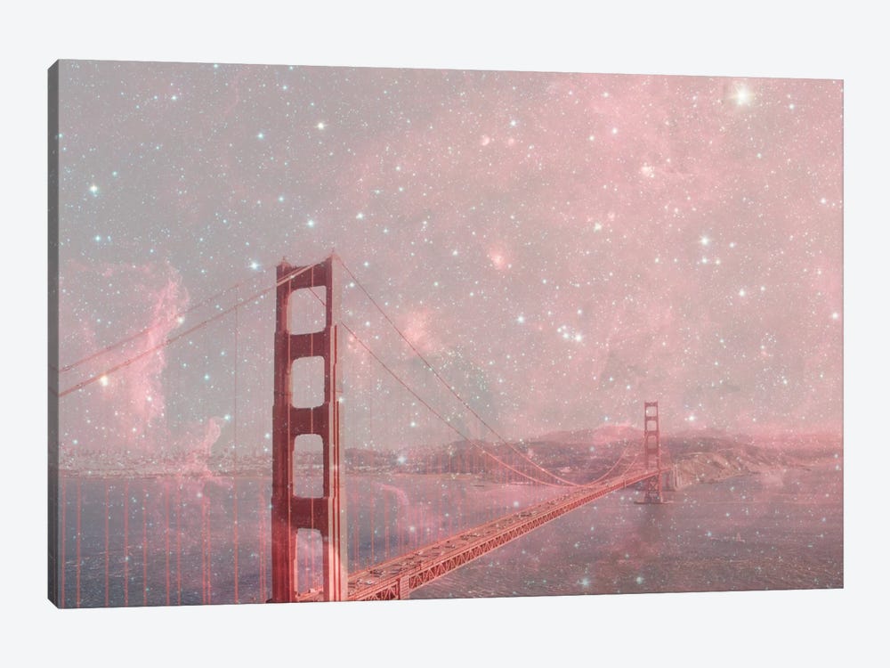 Stardust Covering San Francisco by Bianca Green 1-piece Canvas Artwork