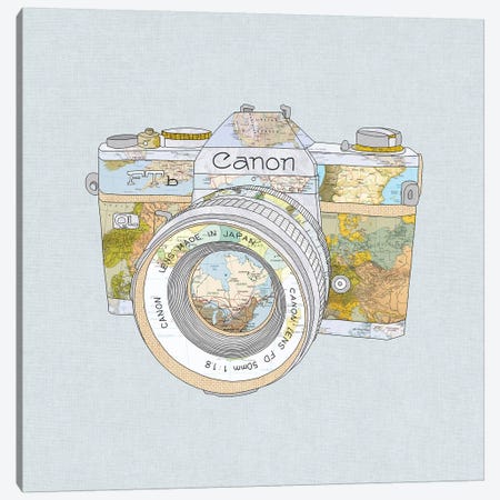 Travel Canon Canvas Print #BGR26} by Bianca Green Art Print