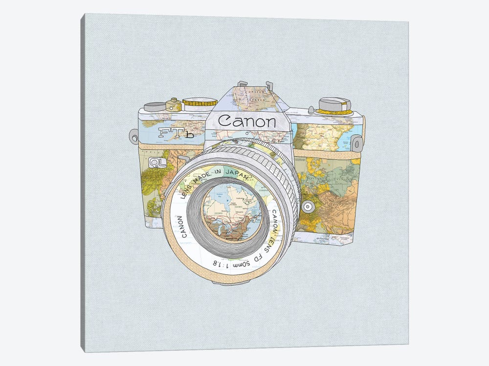 Travel Canon by Bianca Green 1-piece Canvas Artwork