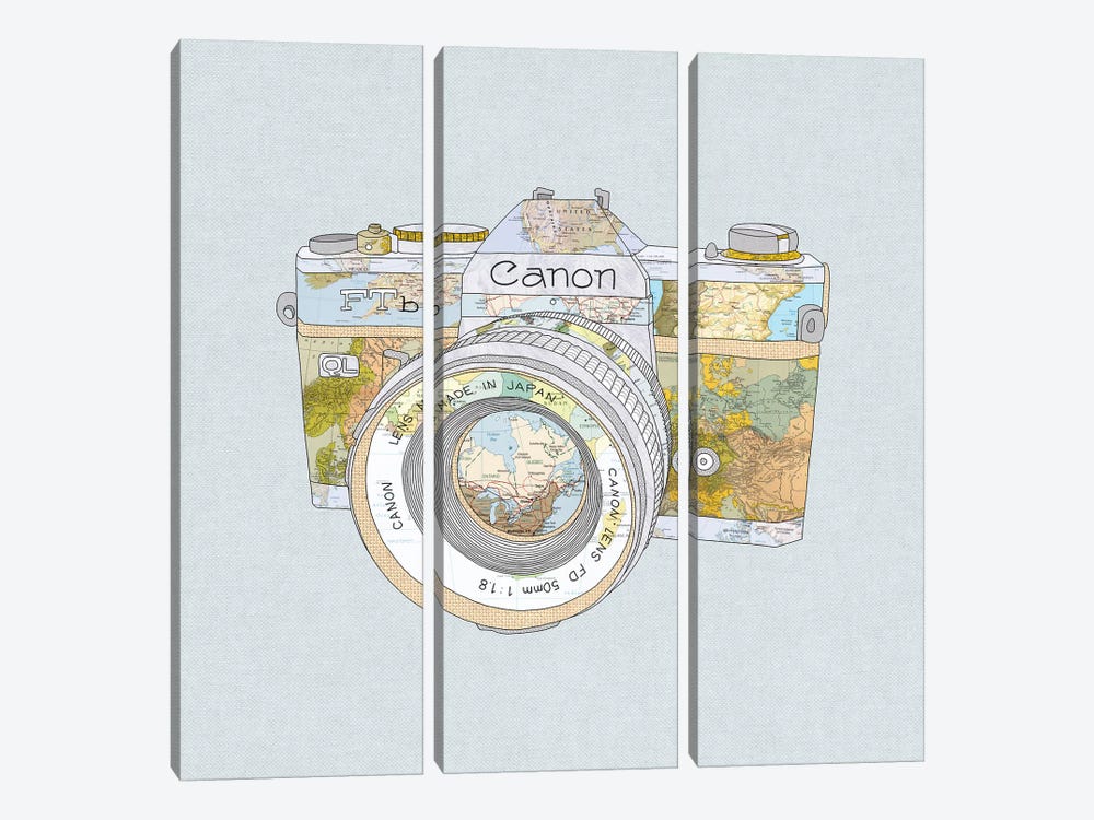 Travel Canon by Bianca Green 3-piece Canvas Artwork
