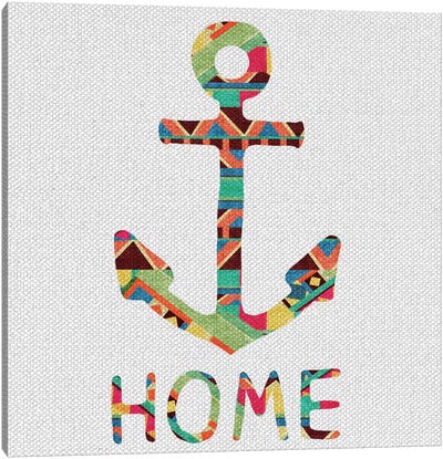 You Make Me Home Canvas Art Print - Kids Nautical Art