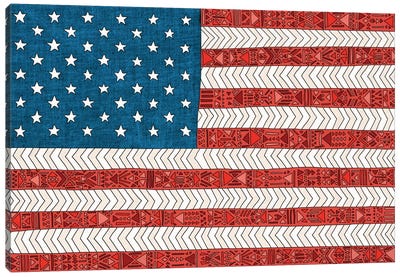USA Canvas Art Print - American Flag Art