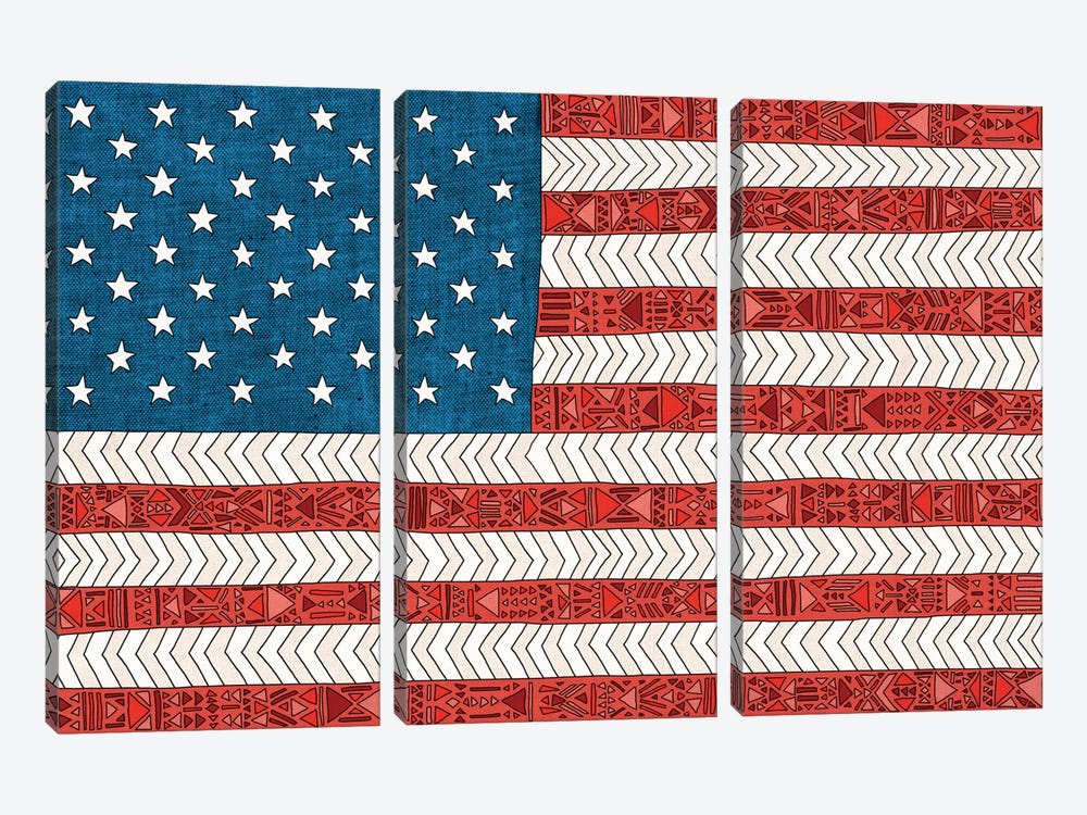 USA by Bianca Green 3-piece Canvas Art