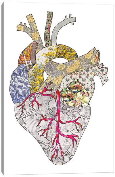 My Heart Is Real Canvas Art Print - Bianca Green