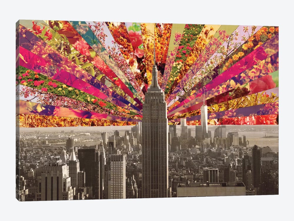 Blooming New York by Bianca Green 1-piece Canvas Artwork
