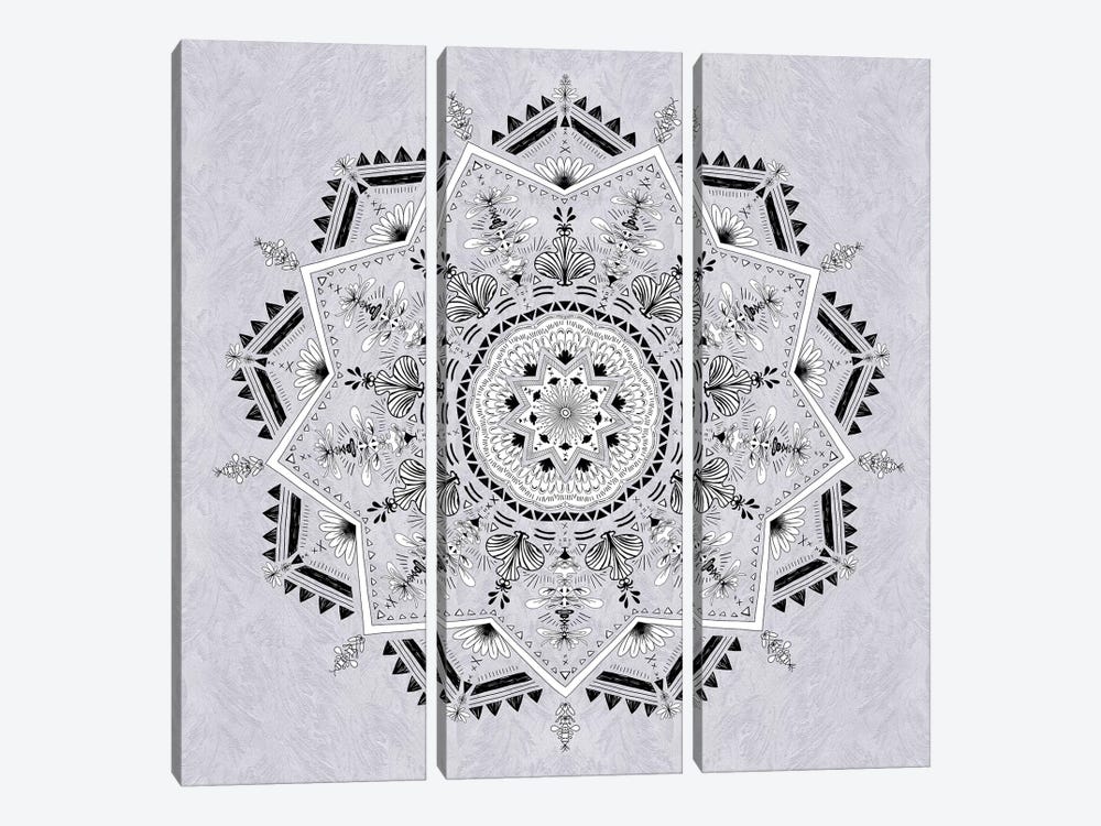 Star Mandala by Bianca Green 3-piece Canvas Print