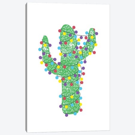 Festive Cactus Canvas Print #BGR53} by Bianca Green Canvas Print
