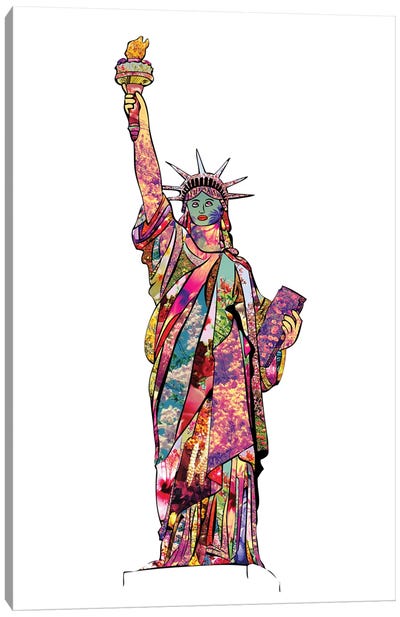 Statue Of Liberty Canvas Art Print - Bianca Green