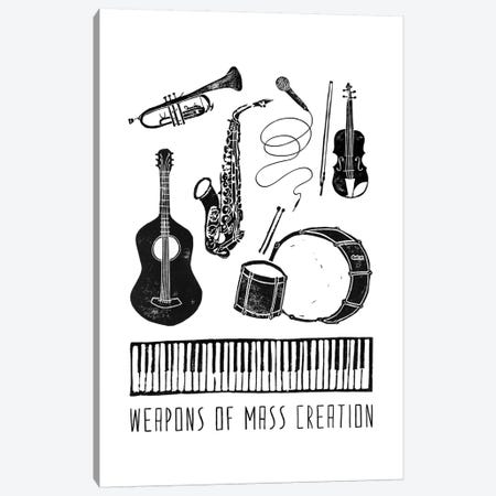 Weapons Of Mass Creation - Music Canvas Print #BGR60} by Bianca Green Canvas Artwork
