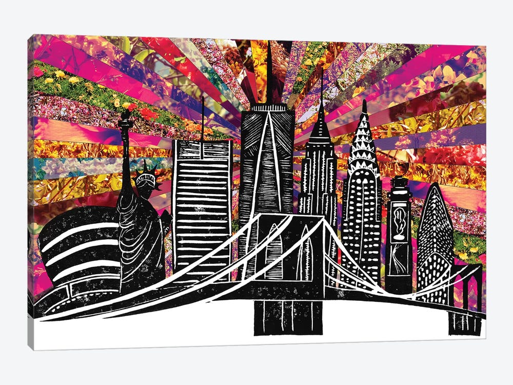 Blooming New York II by Bianca Green 1-piece Canvas Wall Art