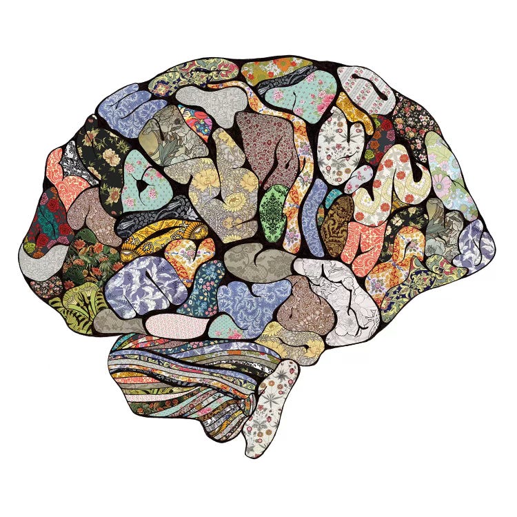 My Brain Looks Different by Bianca Green wall art