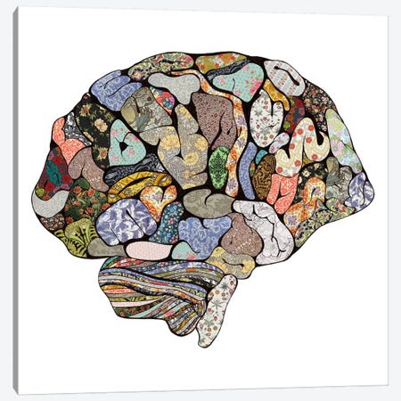 My Brain Looks Different Canvas Print #BGR66} by Bianca Green Canvas Print