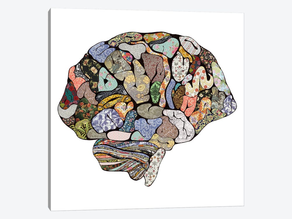 My Brain Looks Different by Bianca Green 1-piece Canvas Artwork