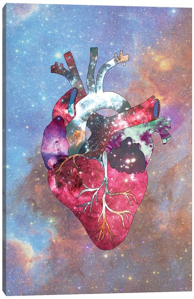 Superstar Heart Canvas Art Print - Bianca Green