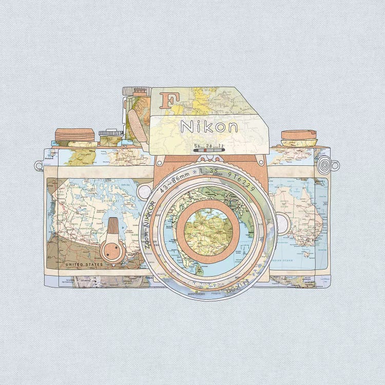 Travel Nikon by Bianca Green wall art