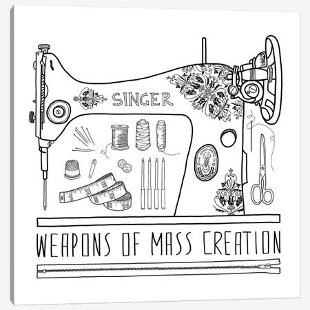 Weapons Of Mass Creation - Sewing Canvas Print #BGR70} by Bianca Green Canvas Print