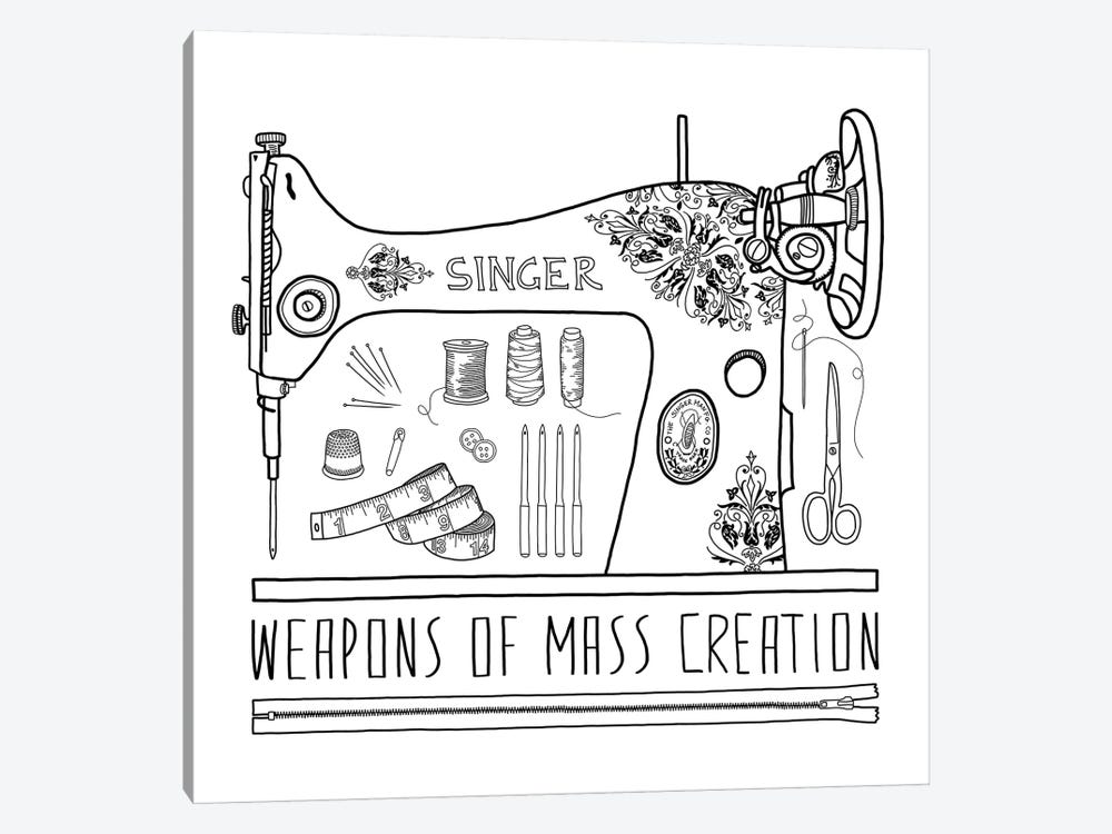 Weapons Of Mass Creation - Sewing by Bianca Green 1-piece Canvas Print