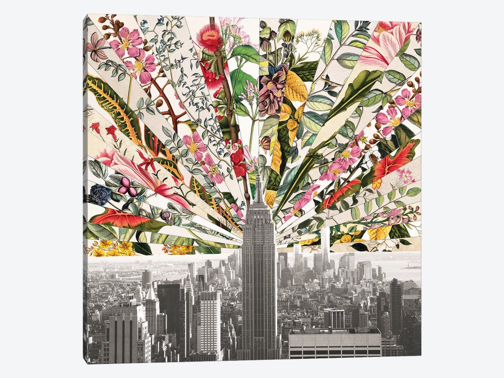Vintage Blooming New York by Bianca Green 1-piece Canvas Print