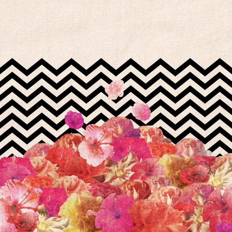 Chevron Flora II by Bianca Green wall art