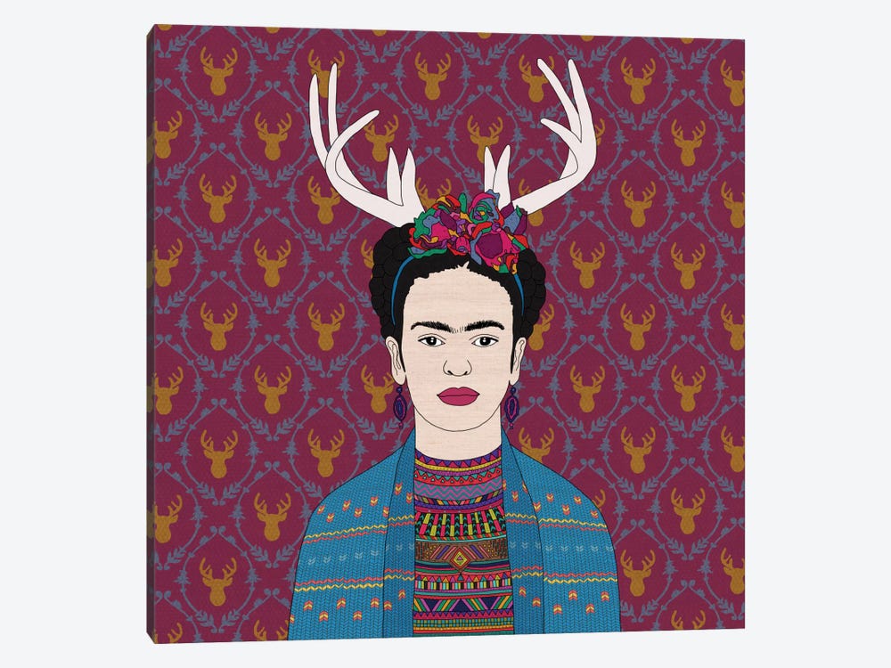 Deer Frida by Bianca Green 1-piece Art Print
