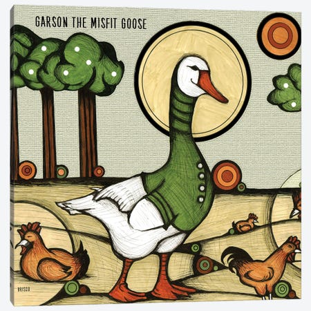 Garson The Misfit Goose Canvas Print #BGT11} by Bridgett Scott Canvas Art Print