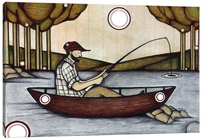 The Fishing Spot Canvas Art Print - Bridgett Scott