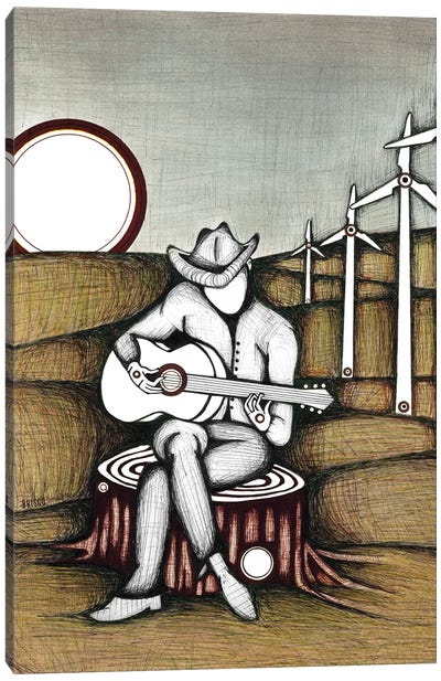 The Pickin' Spot Canvas Art Print - Country Music Art