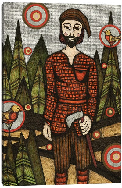 The Woodsman Canvas Art Print - Bridgett Scott