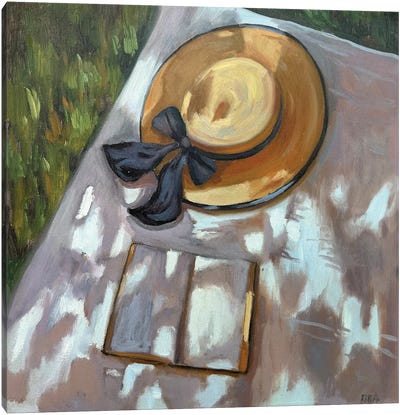 Hat In The Sun Canvas Art Print - Point of View