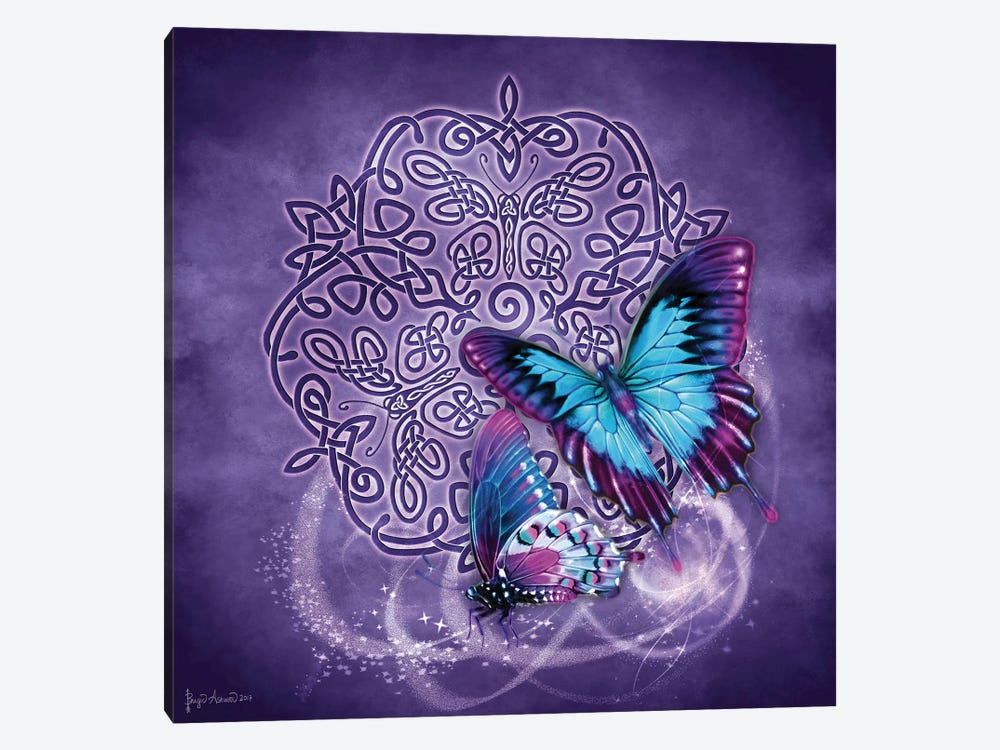 Celtic Butterfly by Brigid Ashwood 1-piece Canvas Print