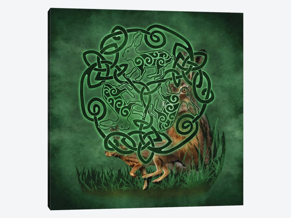 Celtic Hare by Brigid Ashwood 1-piece Canvas Art