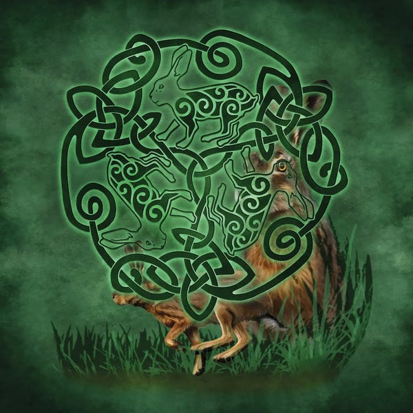 Grasses: Celtic Hare by Brigid Ashwood