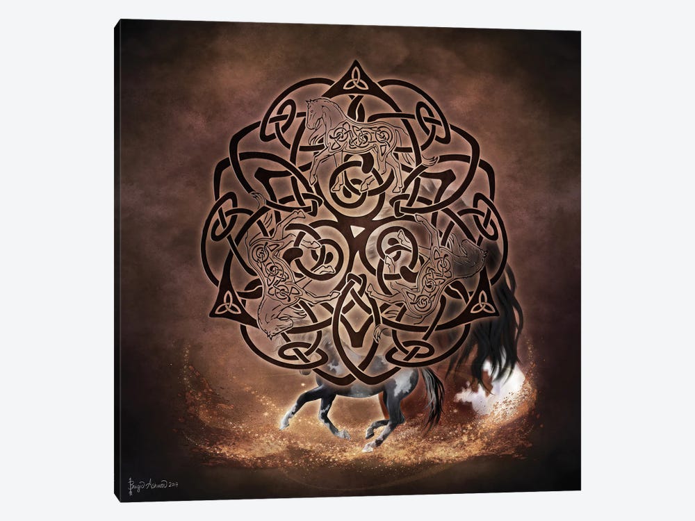 Celtic Horse by Brigid Ashwood 1-piece Canvas Art