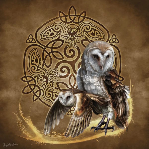 Global Patterns: Celtic Owl by Brigid Ashwood