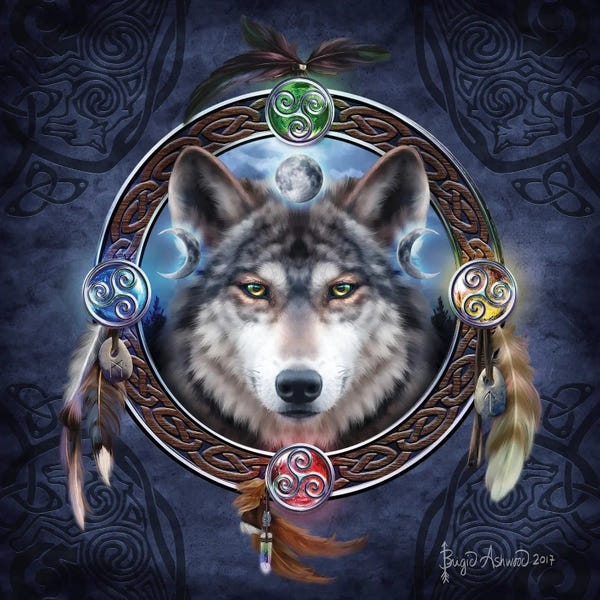 Feathers: Celtic Wolf Guide by Brigid Ashwood