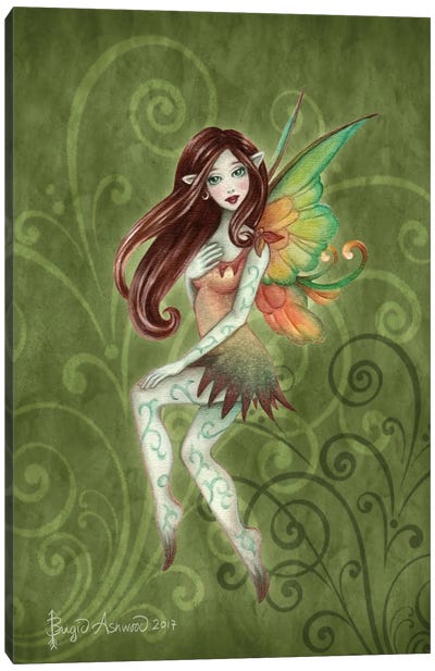 Fairy Sprite Terra Canvas Art Print - Brigid Ashwood