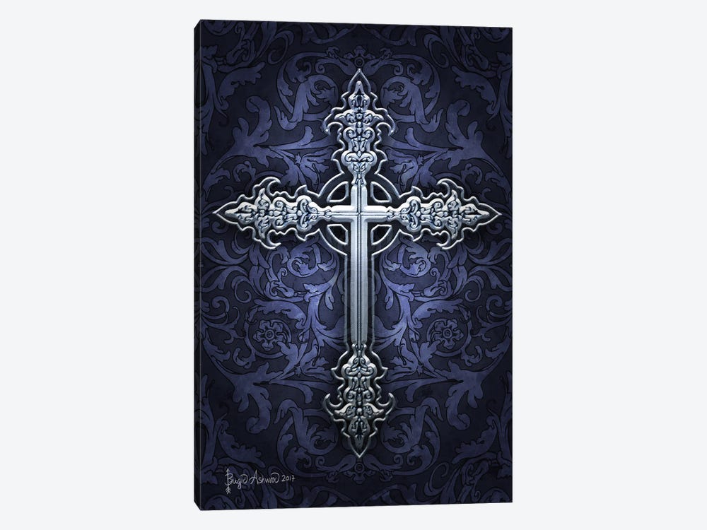 Gothic Cross by Brigid Ashwood 1-piece Canvas Wall Art