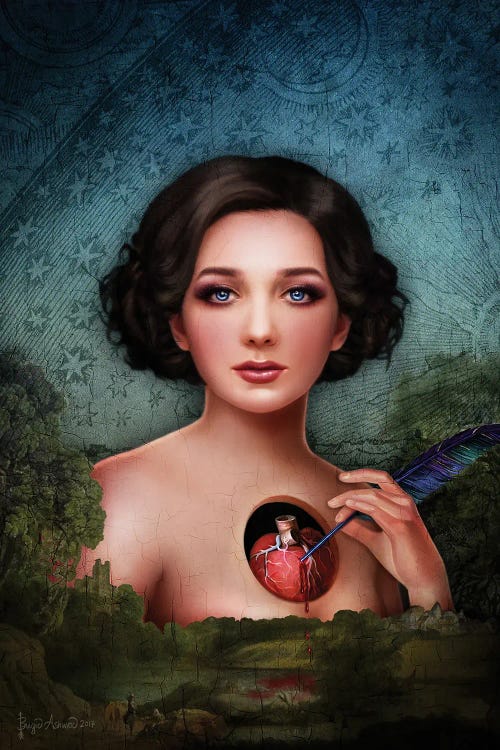 Raven Quill Pen by Brigid Ashwood wall art