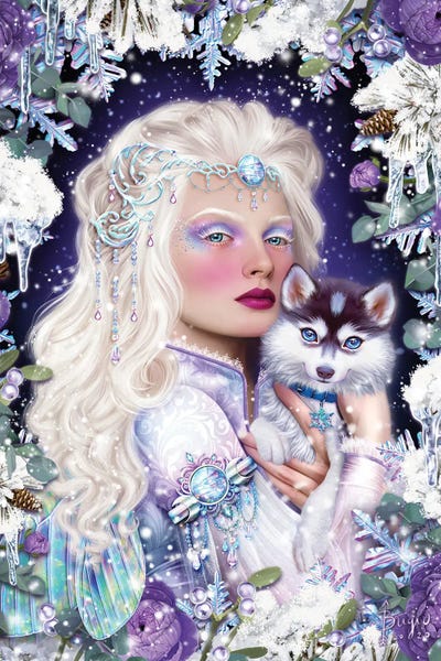 Siberian Huskies: Winter Queen by Brigid Ashwood