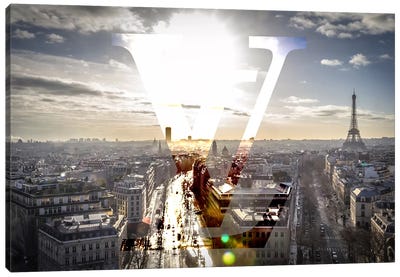 Sunrays In Paris Canvas Art Print - 5by5 Collective