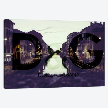 Paint The Town Purple Canvas Print #BGY7} by 5by5collective Canvas Artwork