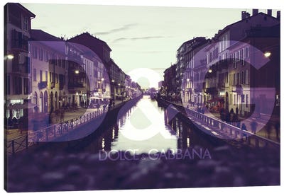 Purple Lights Canvas Art Print - Dolce & Gabbana Art