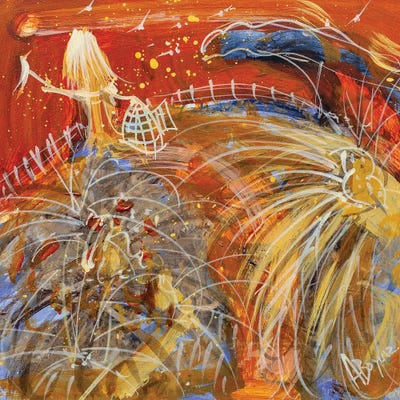 Time To Fly by Adam Bogusz framed canvas print