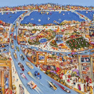 Urban Flight by Adam Bogusz framed canvas print